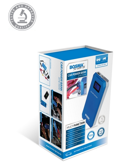 Picture of Bosma, isorine baterija automobilio uzvedimui ( Jump Starter ), talpa 6000mAh                                                                         