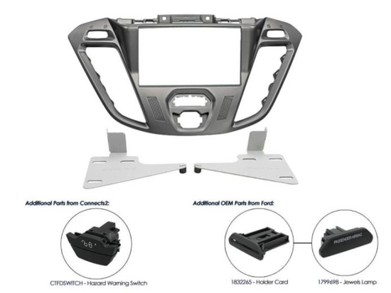 Picture of LAFOF15D, remelis 2-DIN magnetolai Ford Transit Custom 2012-2015                                                                                      