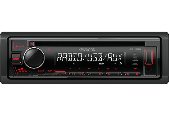 Picture of Kenwood, KDC-130UR CD/USB MP3/WMA automagnetola su AUX iejimu                                                                                         