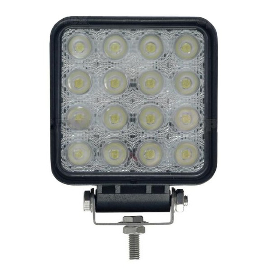 Изображение LED zibintas, kvadratinis 48W, 16x3W flood                                                                                                            