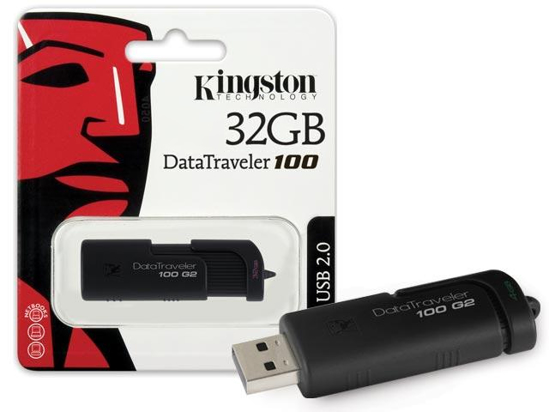 Изображение 32GB USB atminties raktas Kingston DataTraveler 100 G2                                                                                                