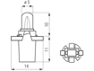 Picture of Bosma lempute B8.7D, 2W                                                                                                                               