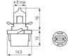 Изображение Bosma lempute B10D, 3W, halogen                                                                                                                       