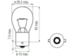 Изображение Bosma lempute BA15s, 24V, 21W                                                                                                                         