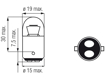 Picture of Bosma lempute BA15d, 5W, 18X37                                                                                                                        