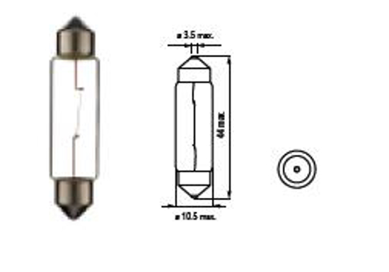 Изображение Bosma lempute SV8.5, 5W, 11X44                                                                                                                        