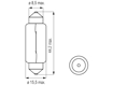 Picture of Bosma lempute SV8.5, 15W, 15X44                                                                                                                       