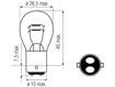 Изображение Bosma lempute BAY15d, 18/5W itampa: 6 V                                                                                                               