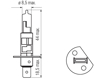 Picture of Bosma lempute H1, 55W, Saphire                                                                                                                        