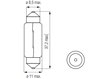 Picture of Bosma lempute SV8.5, 5W, C5W 10X36                                                                                                                    