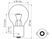 Изображение Bosma lempute BA15s, 45W                                                                                                                              