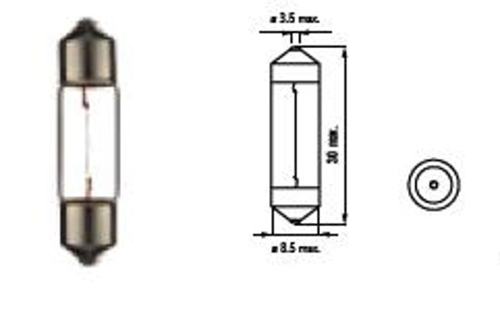 Изображение Bosma lempute SV7 3W 8X31                                                                                                                             