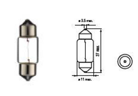 Picture of Bosma lempute SV8.5, 10W 11X30                                                                                                                        