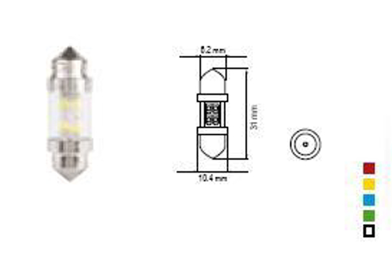 Изображение Bosma lempute SV8.5 10X31, geltona, sviesos diodai                                                                                                    