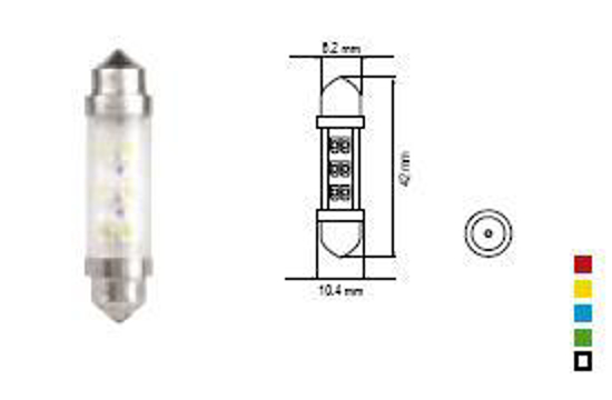 Изображение Bosma lempute SV8.5 10X42, geltona, sviesos diodai                                                                                                    