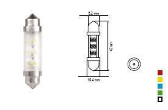 Изображение Bosma lempute SV8.5 10X42, zalia, sviesos diodai                                                                                                      