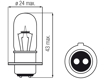 Изображение Bosma lempute PX15d, 20/20W itampa: 6 V                                                                                                               