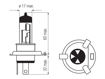 Изображение Bosma Komplektas H4, P43t, 60/55W, baltos                                                                                                             