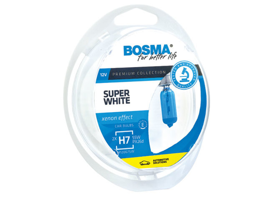 Picture of Bosma lempute H7, PX26d, 55W, baltos                                                                                                                  