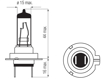 Picture of Bosma lempuciu komlektas H7, PX26d, 55W, optiplus +50%                                                                                                