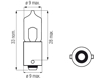 Picture of Bosma lempute BA9s, 10W, H10W, halogen                                                                                                                