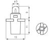 Picture of Bosma lempute BAX10Y, 1.2W                                                                                                                            