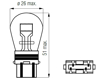 Изображение Bosma lempute S25q, 32/2CP, P27/7W gintarine                                                                                                          