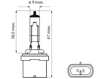 Picture of Bosma lempute 12,8V, 37,5W, Black Top                                                                                                                 