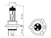 Изображение Bosma lempute H4, 60/55W 12V P43t komplektas (balta)                                                                                                  