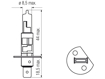 Picture of Bosma lempute H1, 55W, 12V P14,5s komplektas                                                                                                          