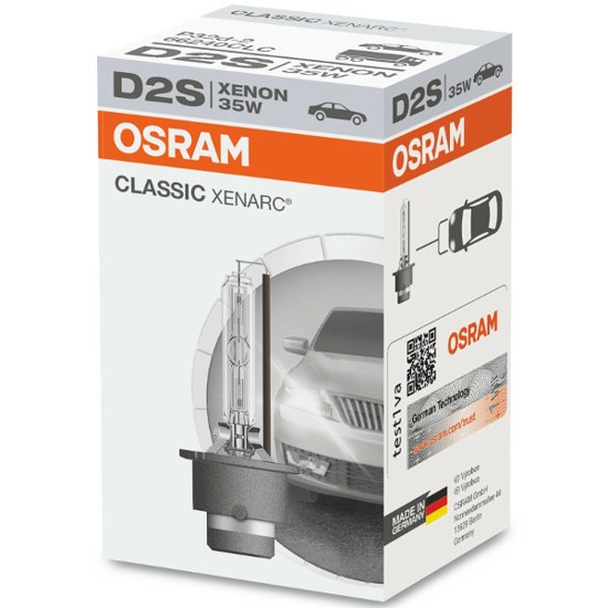 Picture of OSRAM Classic XENARC, D2S XENON lempute 66240CLC                                                                                                      