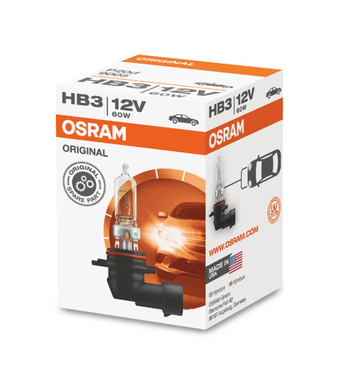 Picture of Osram lempute , HB3, 60W, P20d, 9005                                                                                                                  