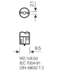 Picture of Osram lemputes COOL BLUE,  W5W, 5W, DUO 2825HCBI                                                                                                      