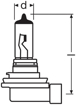 Picture of Osram lempute , H8, 35W, PGJ19-1 64212                                                                                                                
