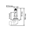 Picture of Osram lemputes COOL BLUE Intense, HB4, 51W 9006CBI-HCB                                                                                                