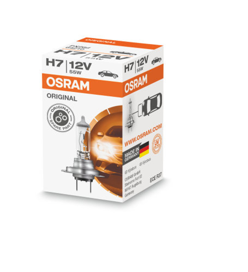 Picture of Osram lempute Original , H7, 55W, PX26d 64210                                                                                                         