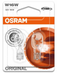 Picture of Osram, Lempute,  W16W T15 16W 12V W2,1x9,5d skaidri, 2vnt blisteri                                                                                    