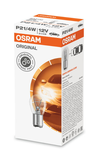 Изображение Osram lempute, P21/4W, 21/4W, BAZ15d, 7225                                                                                                            