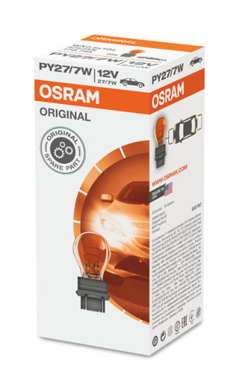 Vaizdas Osram lemputė, PY27/7W, 27/7W, W2,5x16q, oranžinė, 3757AK                                                                                             