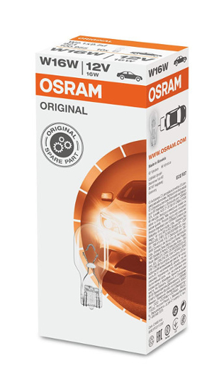 Vaizdas Osram lemputė, W16W, 16W, W2,1x9,5d, 921                                                                                                              