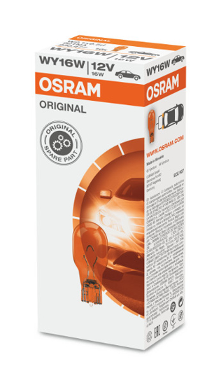 Vaizdas Osram lemputė, WY16W, 16W, W2,1x9,5d, oranžinė, 921NA                                                                                                 