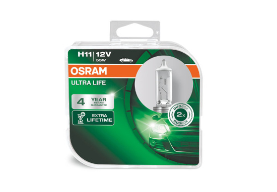 Изображение Osram lemputes ULTRA LIFE,  H11, 55W, 64211ULT-HCB                                                                                                    