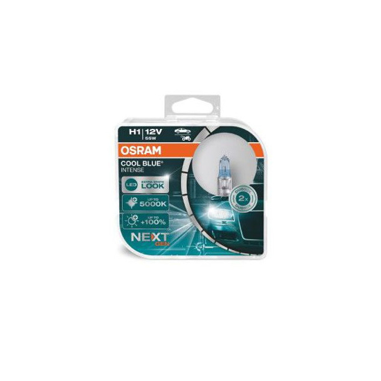 Picture of Osram lemputes, H1, COOL BLUE Intense,  NextGen, 5000K 55W 64150CB                                                                                    