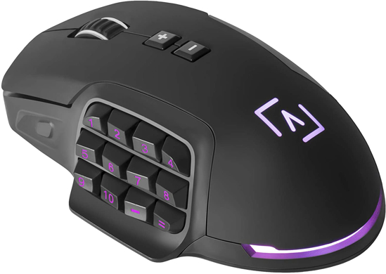 Изображение zaidybine pele AIM Souris filaire Gamer AIM RGB (Noir), juoda, AIM                                                                                    