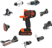 Изображение Black & Decker MT218KB suktukas + Black & Decker GWC1820PC pustuvas